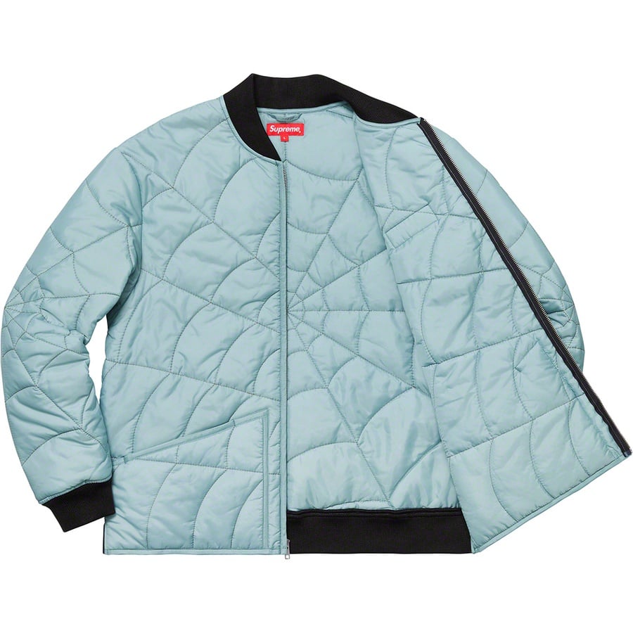 Details on Spider Web Quilted Work Jacket Ice from spring summer
                                                    2019 (Price is $218)