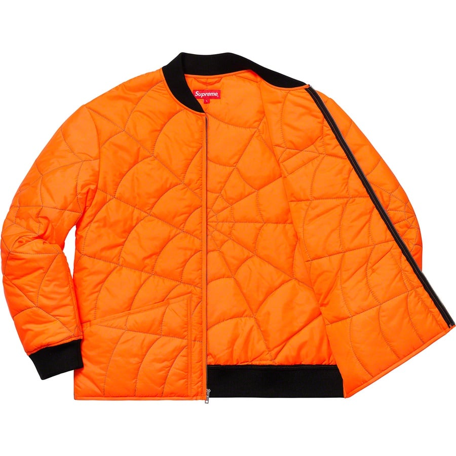 Details on Spider Web Quilted Work Jacket Orange from spring summer
                                                    2019 (Price is $218)