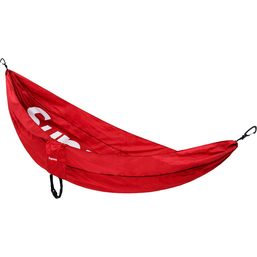 Details on Supreme ENO DoubleNest Hammock Red from spring summer
                                                    2019 (Price is $188)