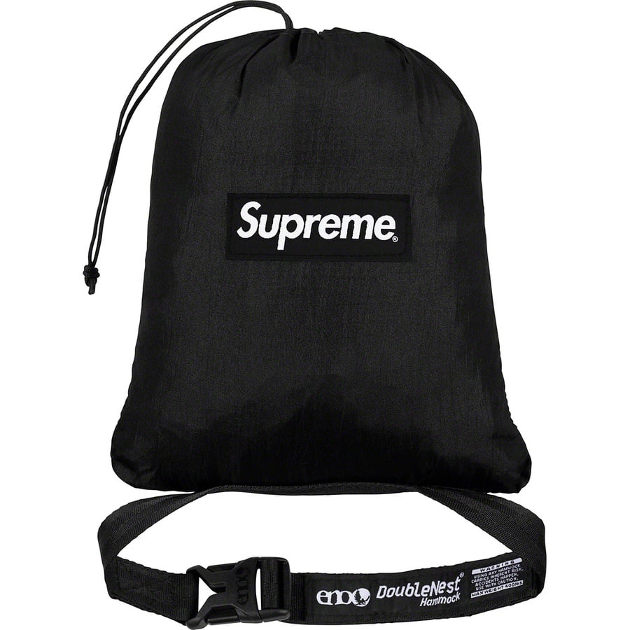 Details on Supreme ENO DoubleNest Hammock Black from spring summer
                                                    2019 (Price is $188)