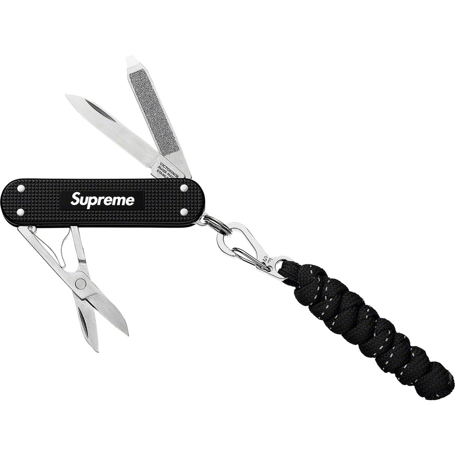 Details on Supreme Victorinox Classic Alox Knife Black from spring summer 2019 (Price is $54)