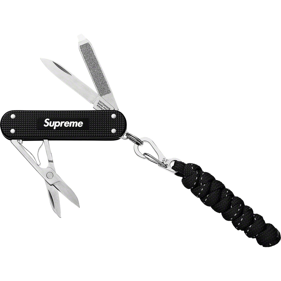 Details on Supreme Victorinox Classic Alox Knife Black from spring summer
                                                    2019 (Price is $54)