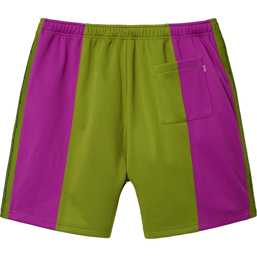 Details on Barbed Wire Athletic Short Purple from spring summer 2019 (Price is $118)