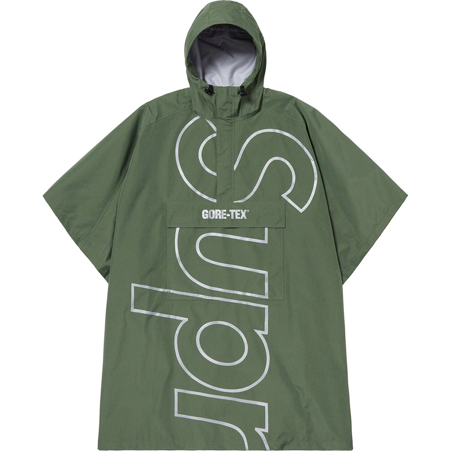 Details on GORE-TEX Poncho Olive from spring summer
                                                    2019 (Price is $428)