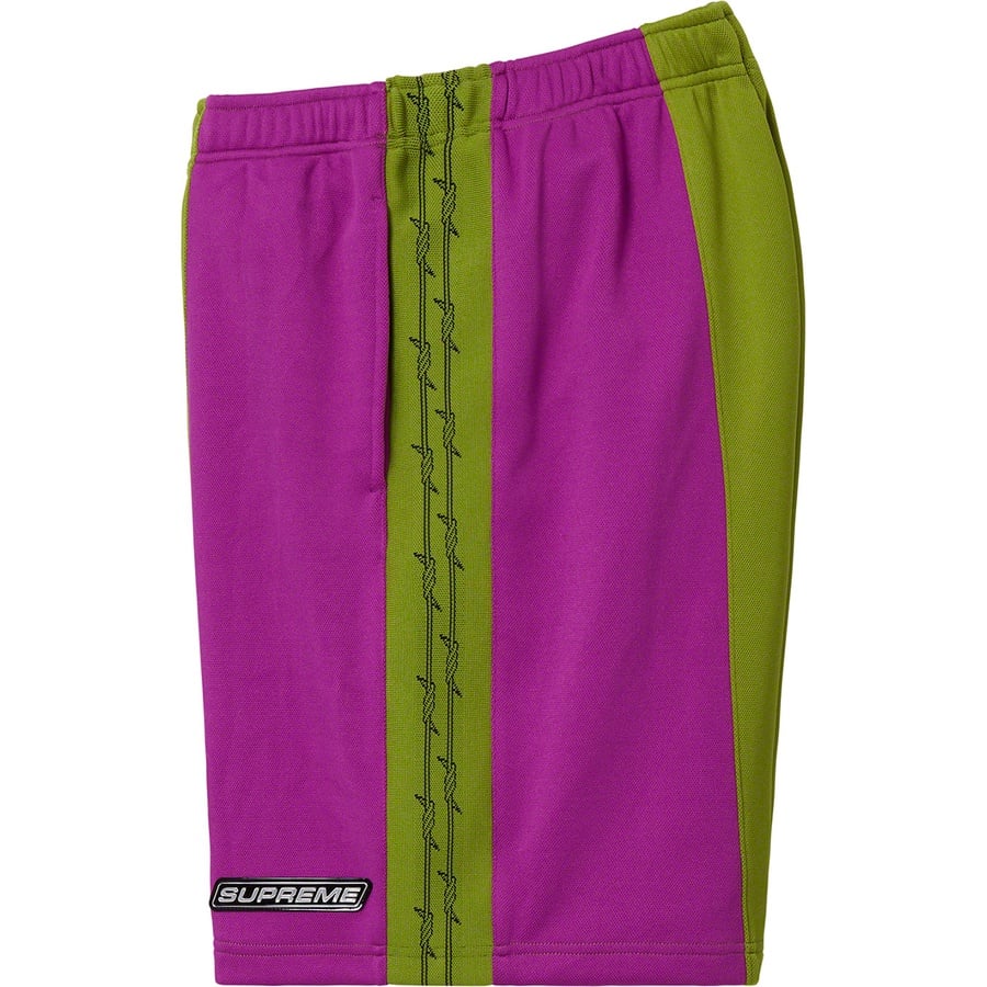 Details on Barbed Wire Athletic Short Purple from spring summer
                                                    2019 (Price is $118)