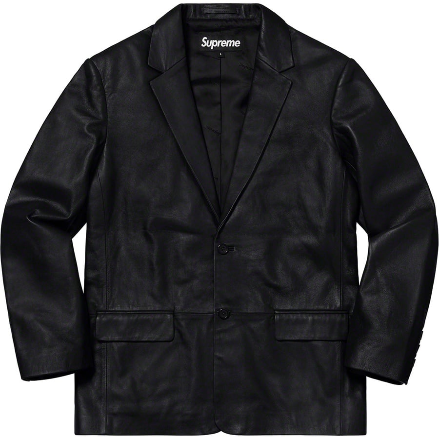 Details on Leather Blazer Black from spring summer
                                                    2019 (Price is $568)