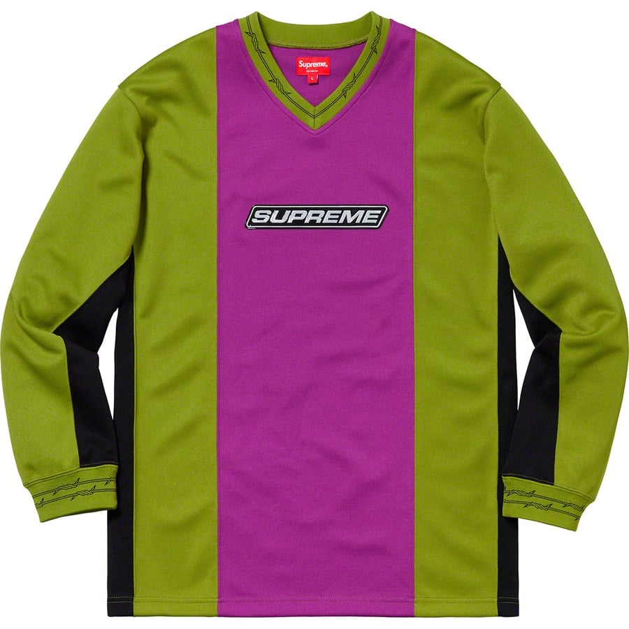 Details on Barbed Wire Moto Jersey Purple from spring summer
                                                    2019 (Price is $138)