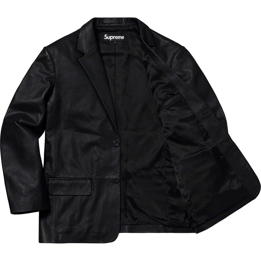 Details on Leather Blazer Black from spring summer
                                                    2019 (Price is $568)