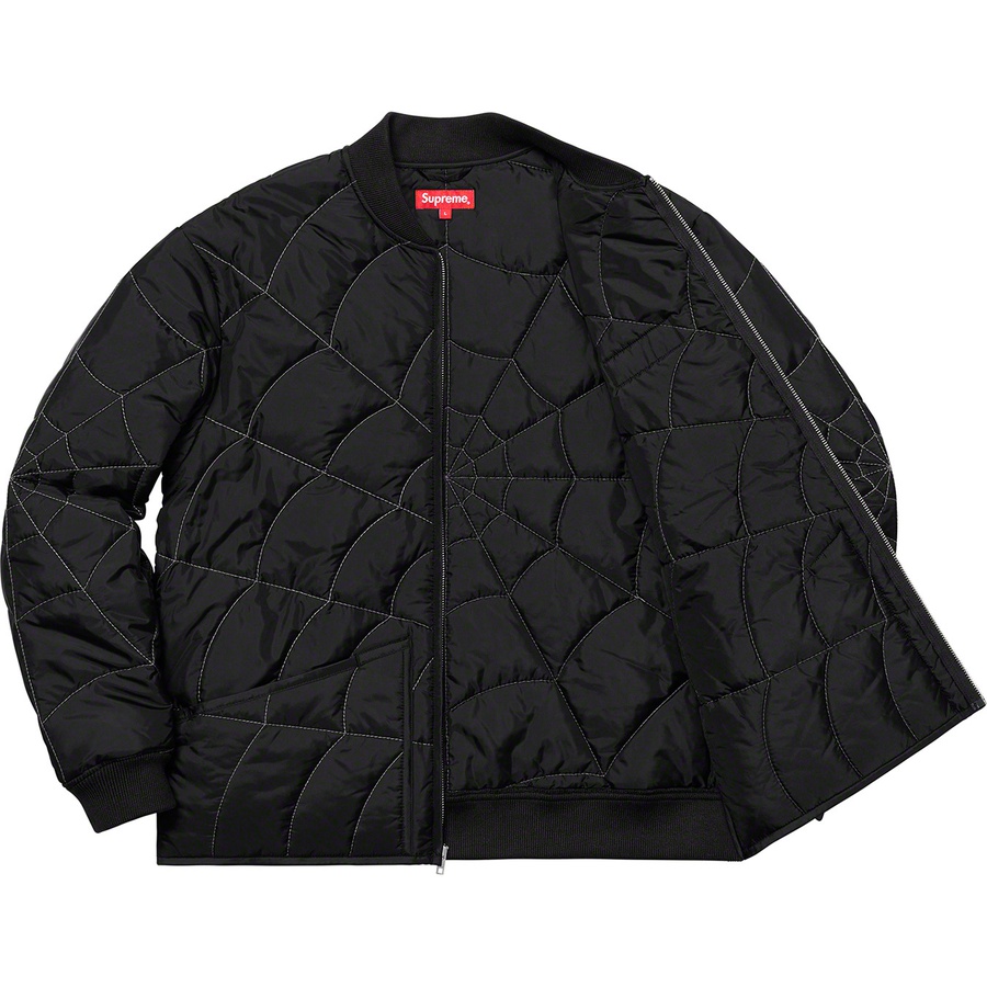 Details on Spider Web Quilted Work Jacket Black from spring summer
                                                    2019 (Price is $218)