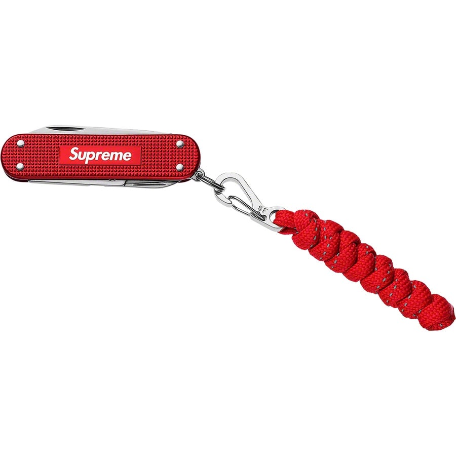 Details on Supreme Victorinox Classic Alox Knife Red from spring summer 2019 (Price is $54)