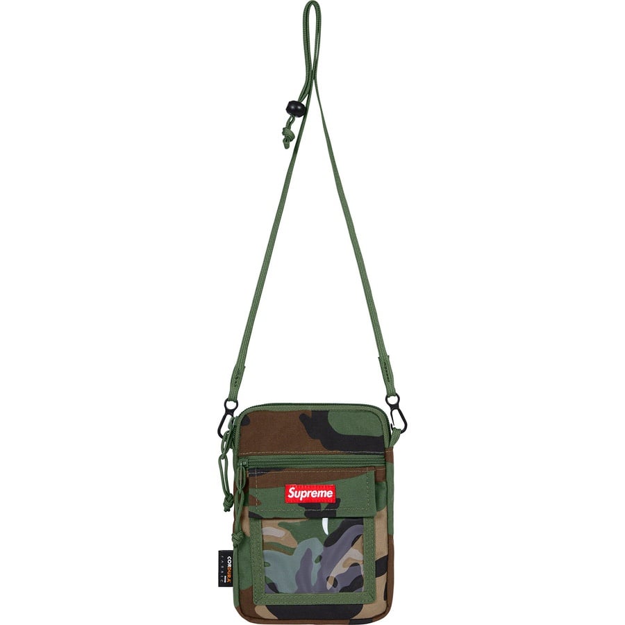 Details on Utility Pouch Woodland Camo from spring summer 2019 (Price is $40)