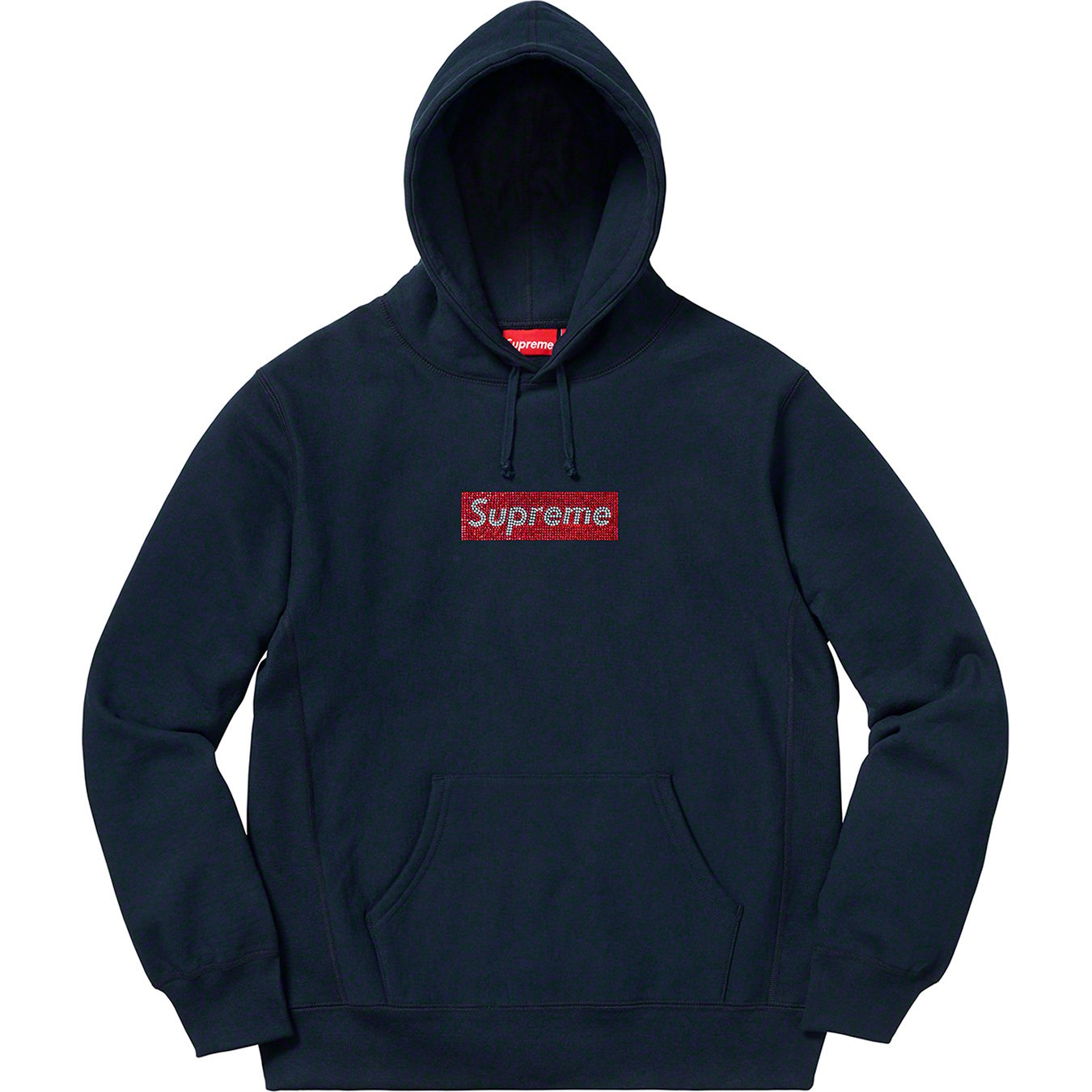 Swarovski Box Logo Hooded Sweatshirt - spring summer 2019 - Supreme