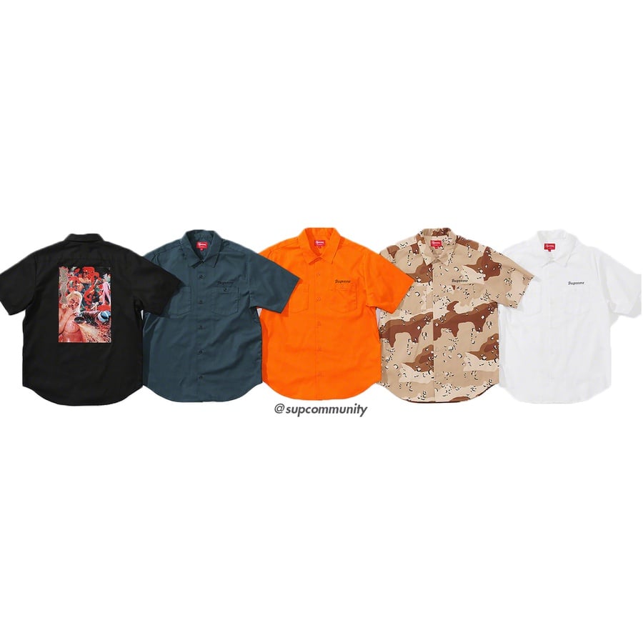 Supreme Sekintani La Norihiro Supreme Work Shirt for spring summer 19 season