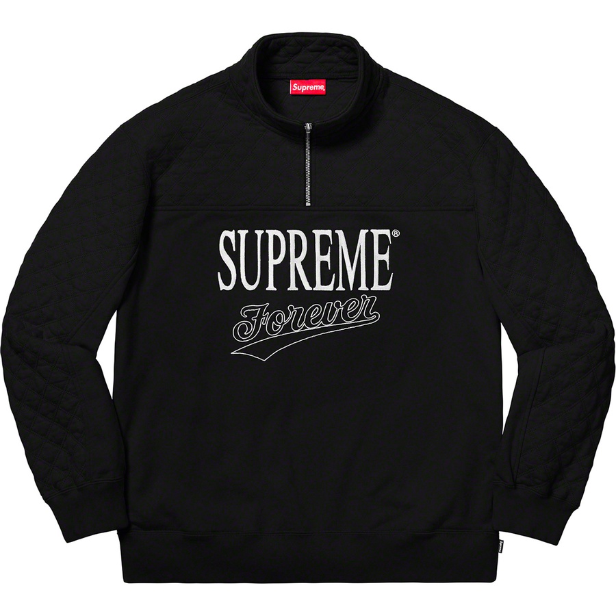 Details on Forever Half Zip Sweatshirt Black from spring summer 2019 (Price is $148)