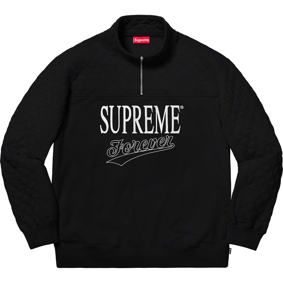 Details on Forever Half Zip Sweatshirt Black from spring summer
                                                    2019 (Price is $148)