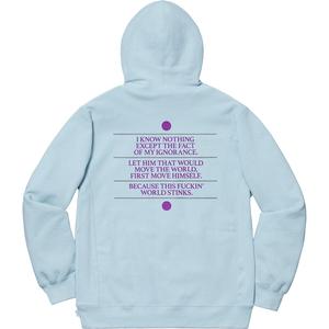 Know Thyself Hooded Sweatshirt - spring summer 2019 - Supreme