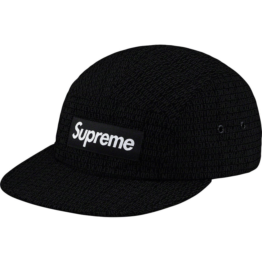 Details on Fuck Everybody Jacquard Camp Cap Black from spring summer
                                                    2019 (Price is $54)