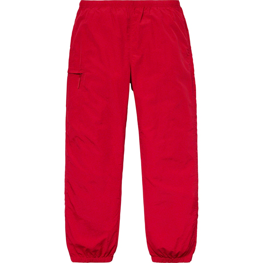 Details on Nylon Trail Pant Red from spring summer 2019 (Price is $128)