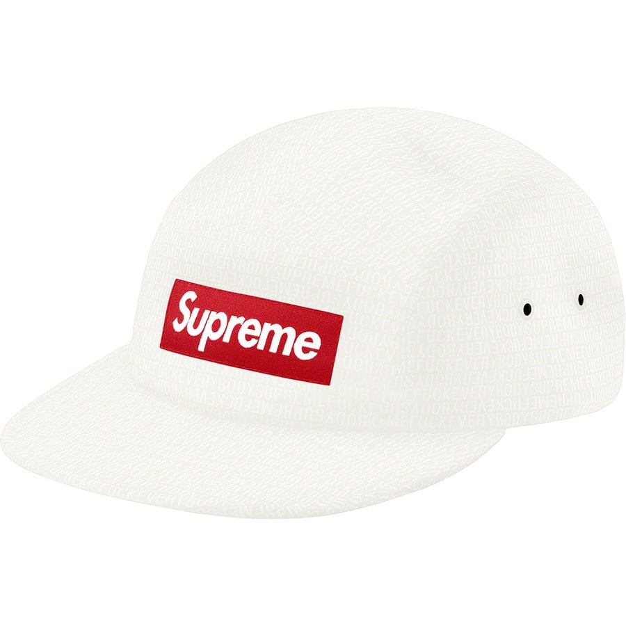 Details on Fuck Everybody Jacquard Camp Cap White from spring summer
                                                    2019 (Price is $54)