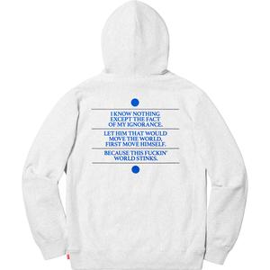 Know Thyself Hooded Sweatshirt - spring summer 2019 - Supreme