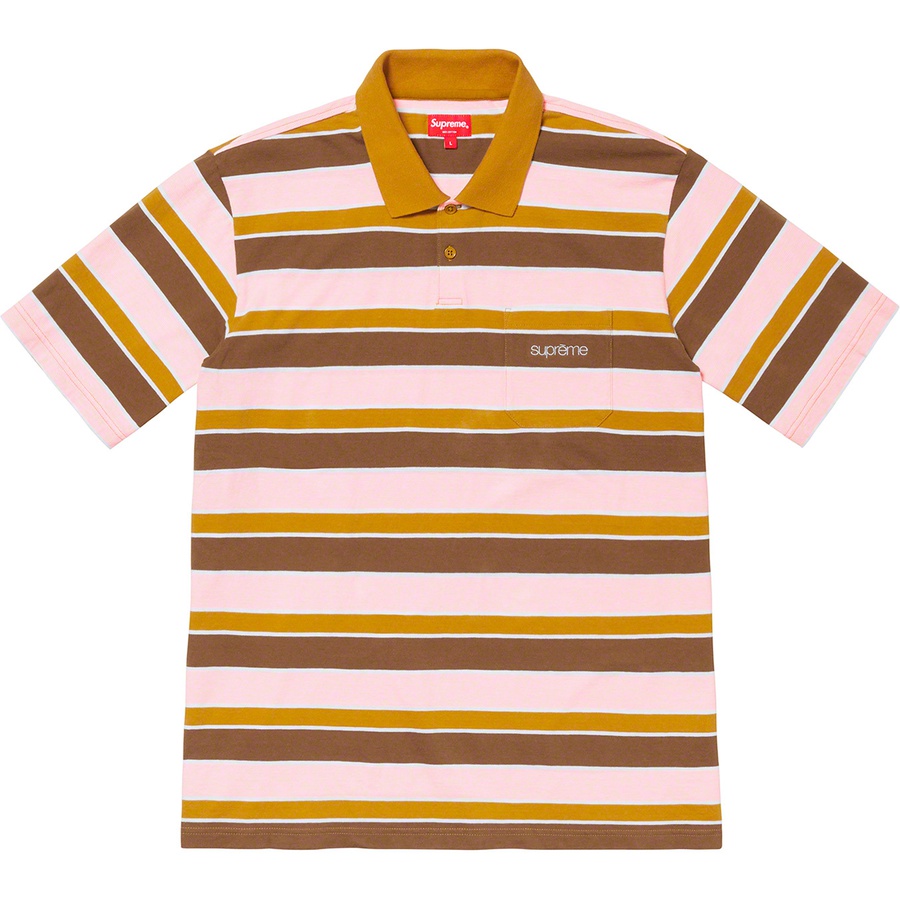 Sequin Stripe Zip Polo - spring summer 2023 - Supreme