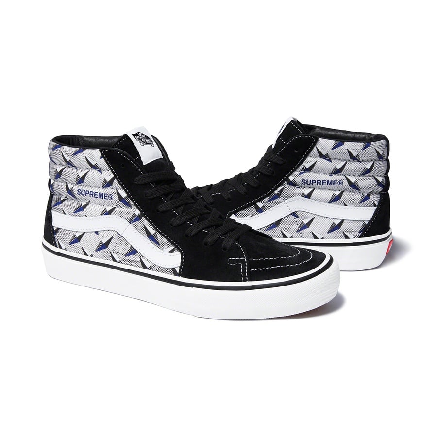 Details on Supreme Vans Diamond Plate Sk8-Hi Pro  from spring summer
                                                    2019 (Price is $110)