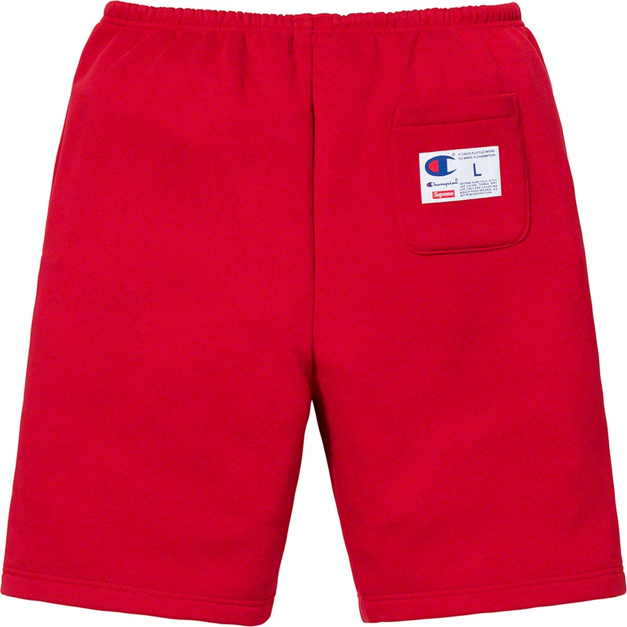 Details on Supreme Champion Outline Sweatshort Dark Red from spring summer
                                                    2019 (Price is $118)