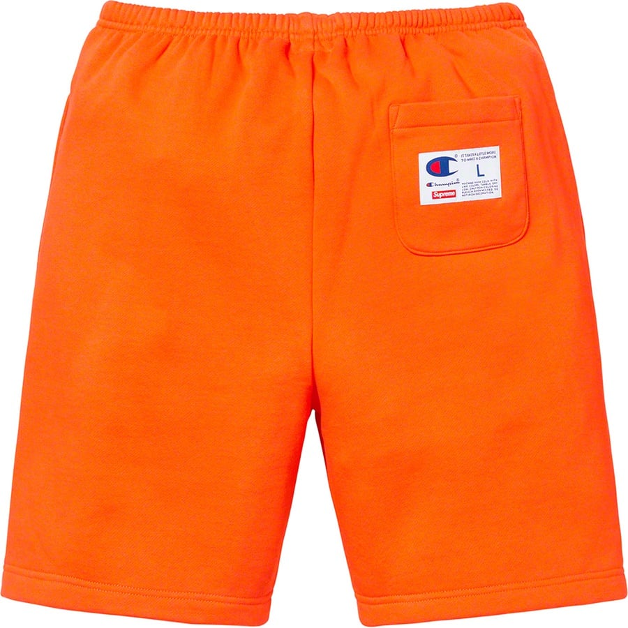 Details on Supreme Champion Outline Sweatshort Orange from spring summer
                                                    2019 (Price is $118)