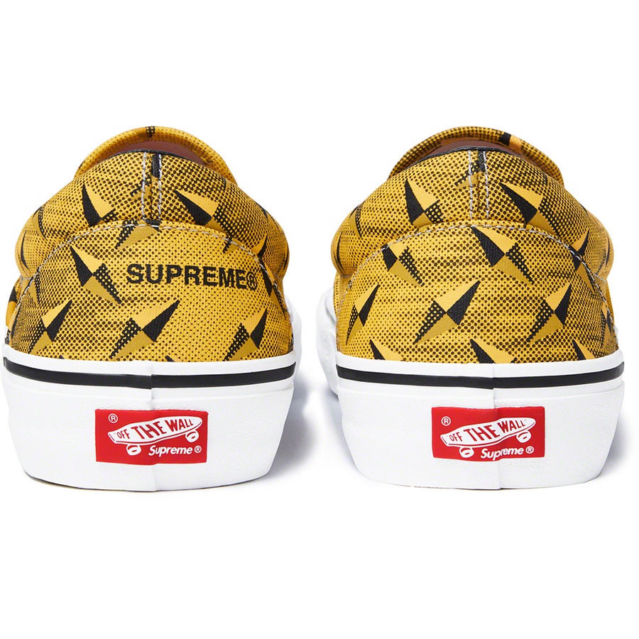 Details on Supreme Vans Diamond Plate Slip-On Pro Yellow from spring summer
                                                    2019 (Price is $98)