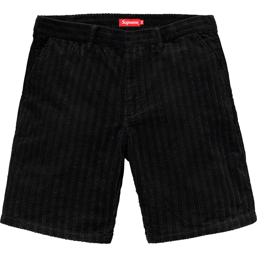 Details on Rope Corduroy Work Short Black from spring summer
                                                    2019 (Price is $118)