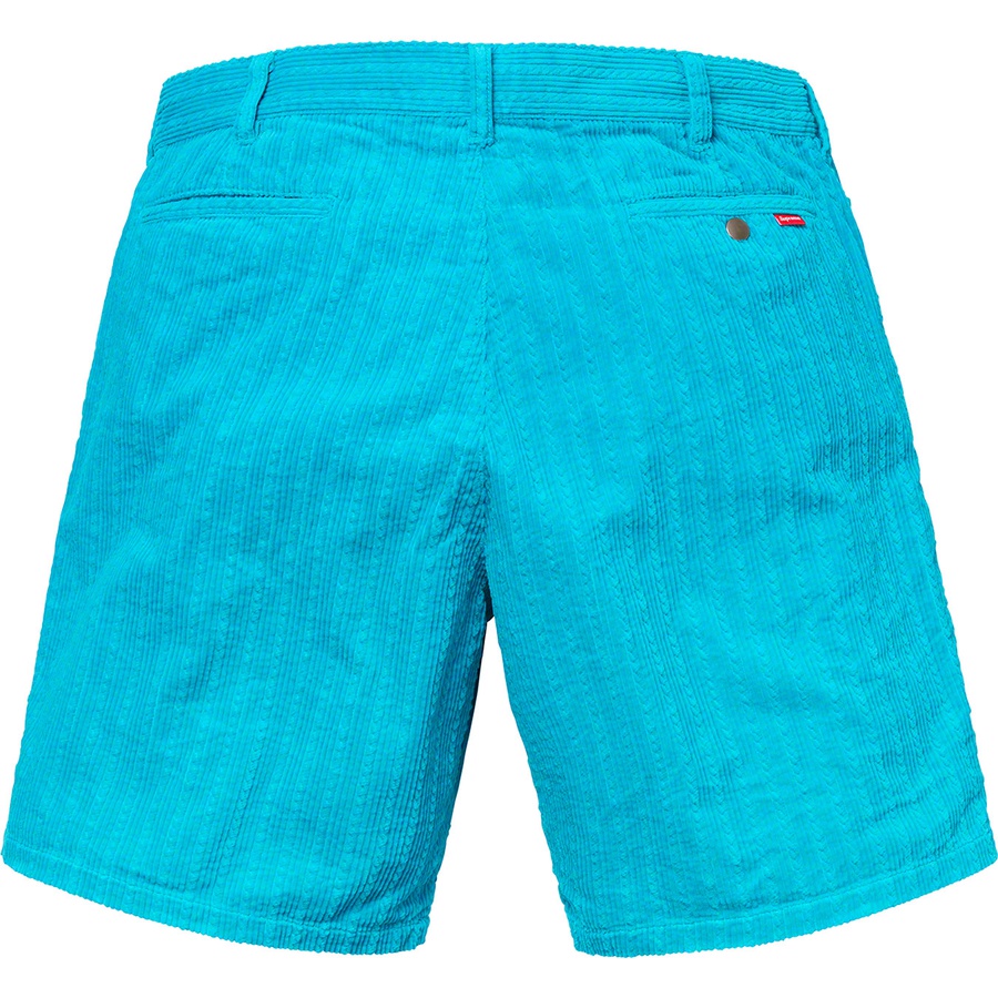 Details on Rope Corduroy Work Short Bright Blue from spring summer
                                                    2019 (Price is $118)