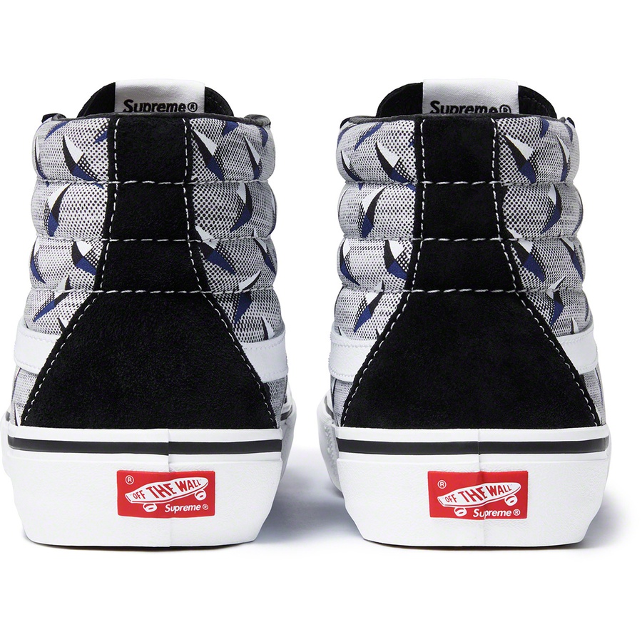 Details on Supreme Vans Diamond Plate Sk8-Hi Pro Black from spring summer
                                                    2019 (Price is $110)