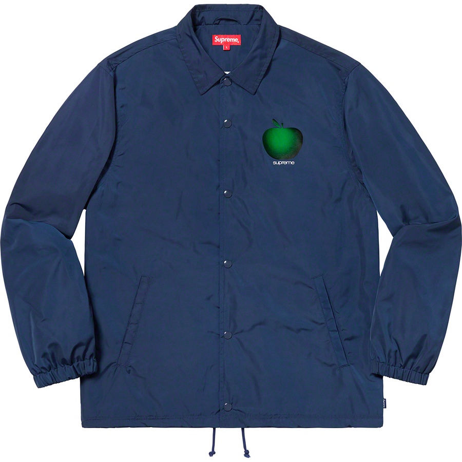 Details on Apple Coaches Jacket Navy from spring summer
                                                    2019 (Price is $158)