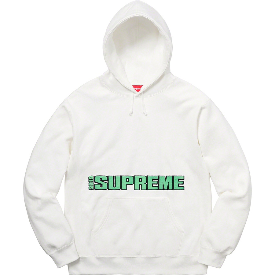 Details on Blockbuster Hooded Sweatshirt White from spring summer
                                                    2019 (Price is $158)