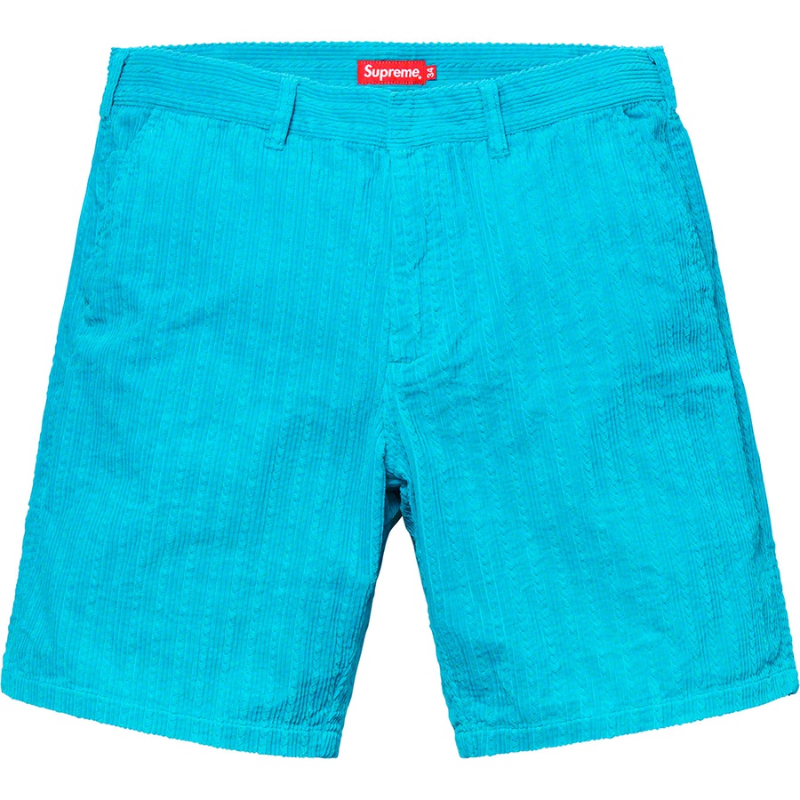 Details on Rope Corduroy Work Short Bright Blue from spring summer
                                                    2019 (Price is $118)