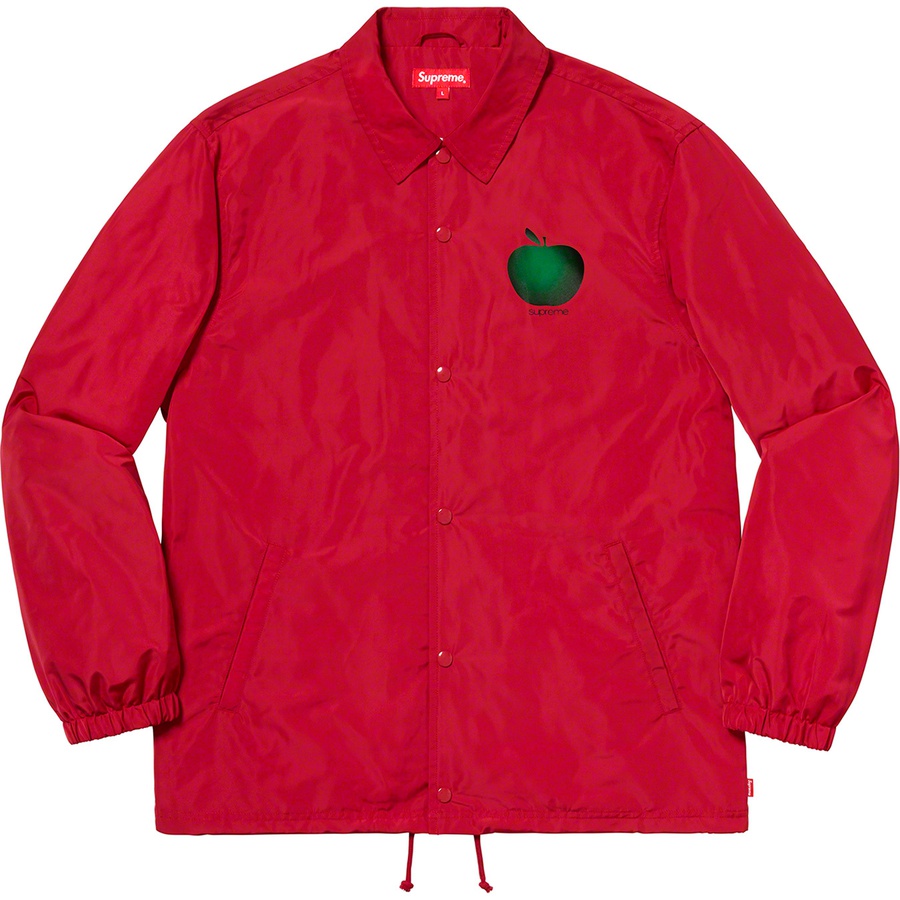Details on Apple Coaches Jacket Red from spring summer
                                                    2019 (Price is $158)