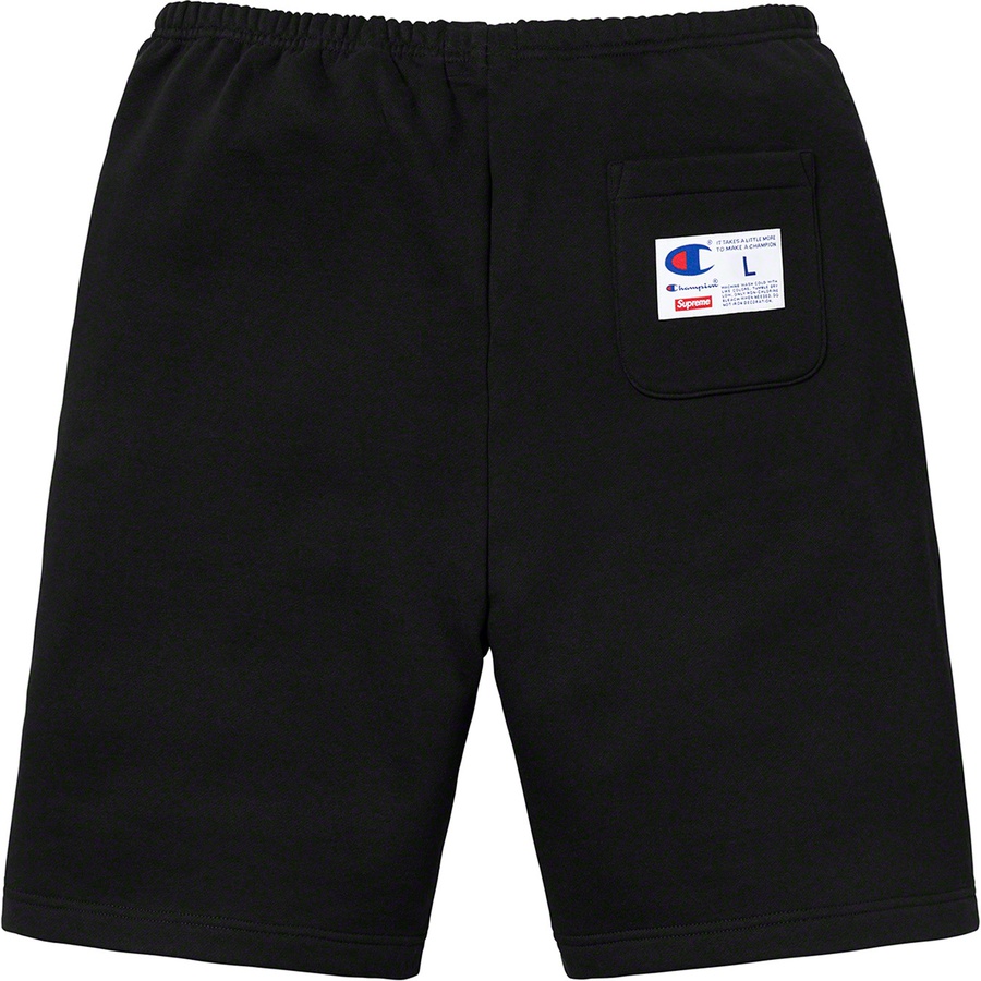 Details on Supreme Champion Outline Sweatshort Black from spring summer
                                                    2019 (Price is $118)