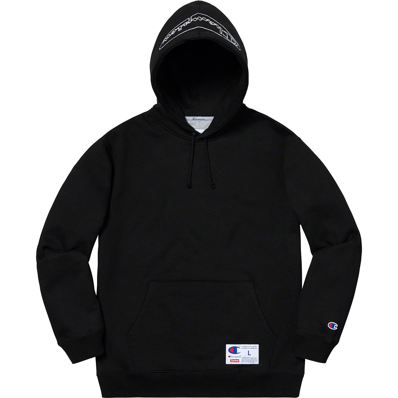 Champion Outline Hooded Sweatshirt - spring summer 2019 - Supreme