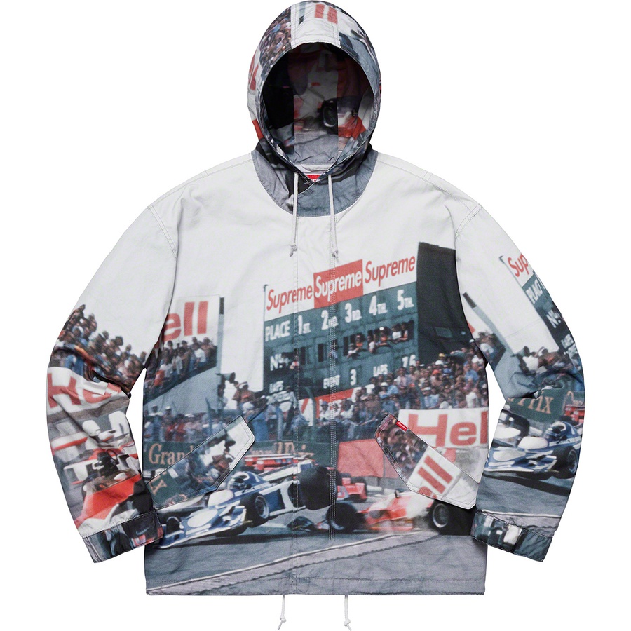 Details on Grand Prix Parka Multicolor from spring summer 2019 (Price is $328)