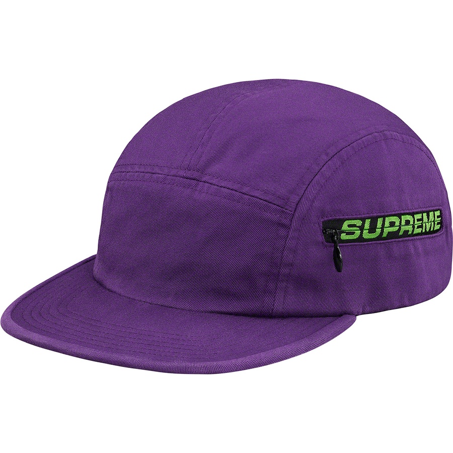 Details on Side Zip Camp Cap Purple from spring summer 2019 (Price is $48)