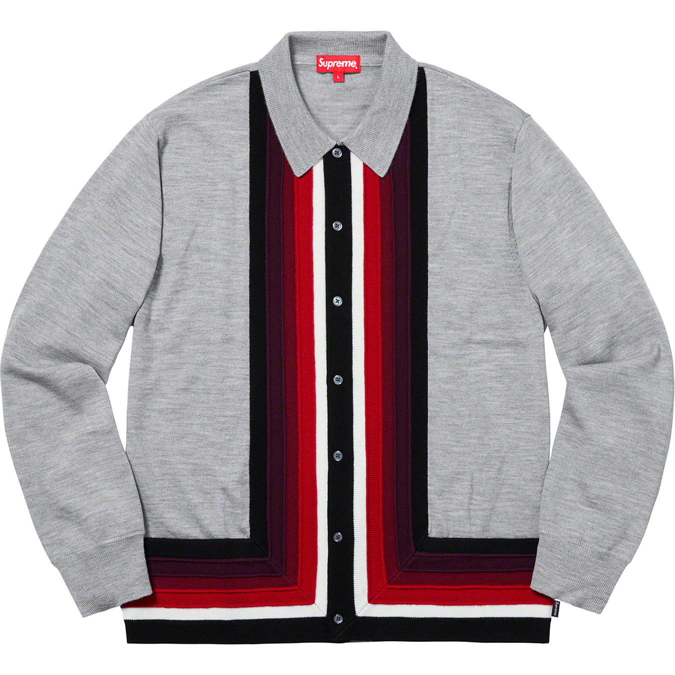 Corner Stripe Polo Sweater - spring summer 2019 - Supreme