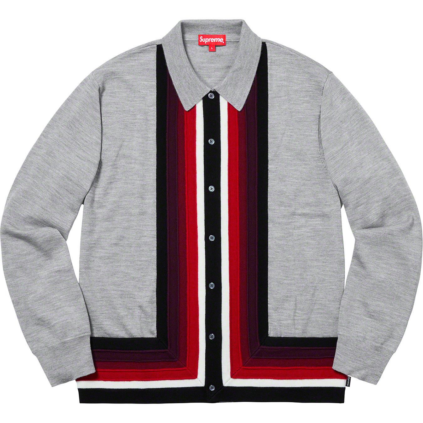 Details Supreme Corner Stripe Polo Sweater - Supreme Community