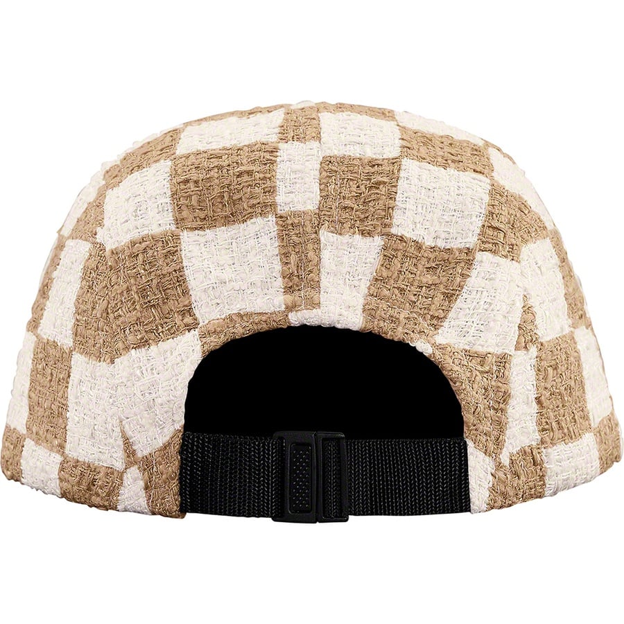 Details on Checkerboard Bouclé Camp Cap Tan from spring summer
                                                    2019 (Price is $54)