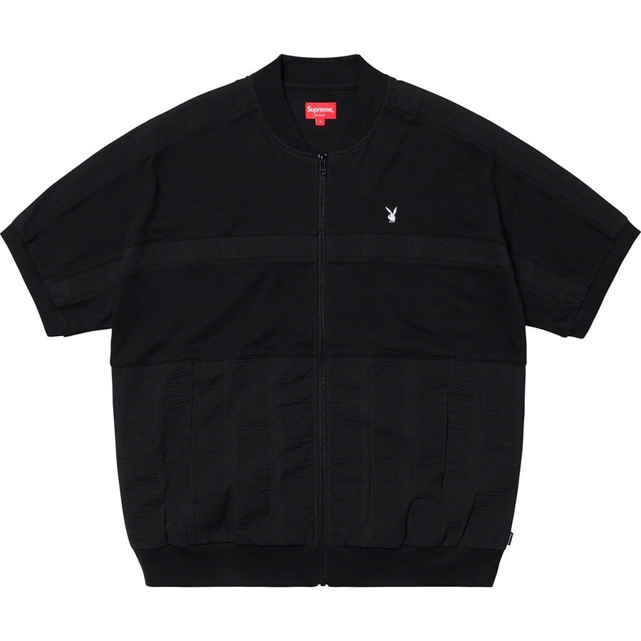 Details on Supreme Playboy© Leisure Zip Up Top Black from spring summer
                                                    2019 (Price is $138)