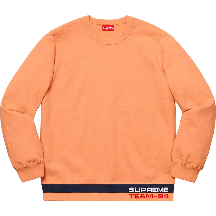 Details on Rib Stripe Crewneck Pale Orange from spring summer
                                                    2019 (Price is $138)