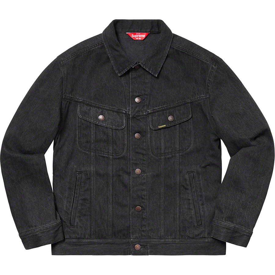 Details on New York Painted Trucker Jacket Black from spring summer 2019 (Price is $238)
