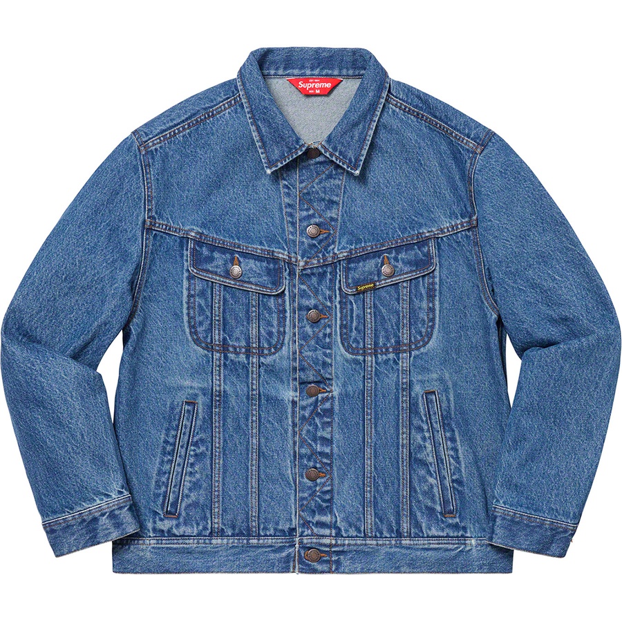 Details on New York Painted Trucker Jacket Blue from spring summer
                                                    2019 (Price is $238)