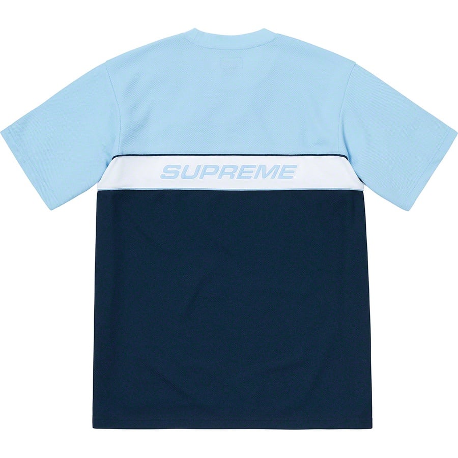 Details on Piping Practice S S Top Blue from spring summer
                                                    2019 (Price is $110)