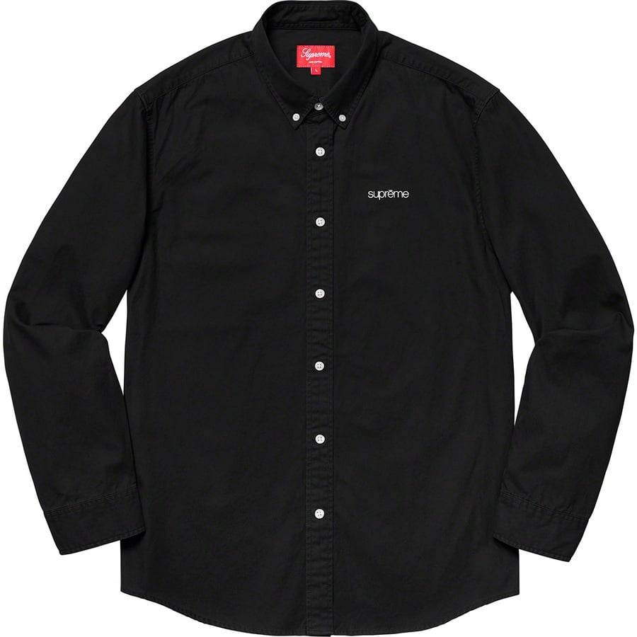 Details on Washed Twill Shirt Black from spring summer
                                                    2019 (Price is $128)