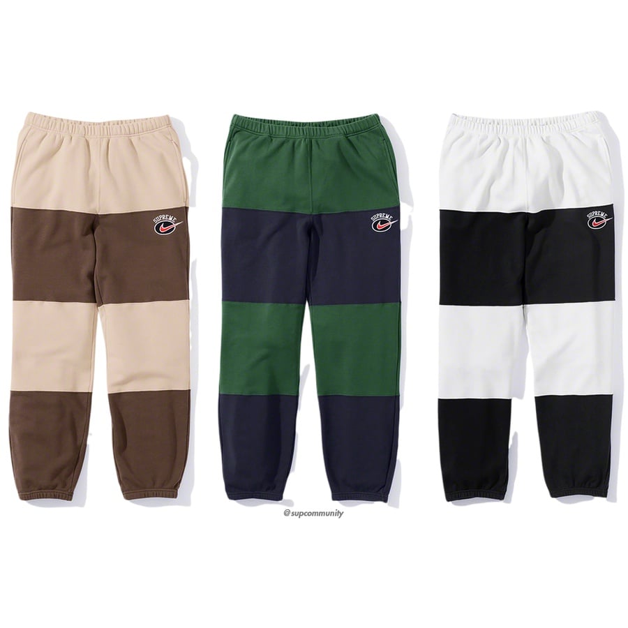 Supreme Supreme Nike Stripe Sweatpant released during spring summer 19 season